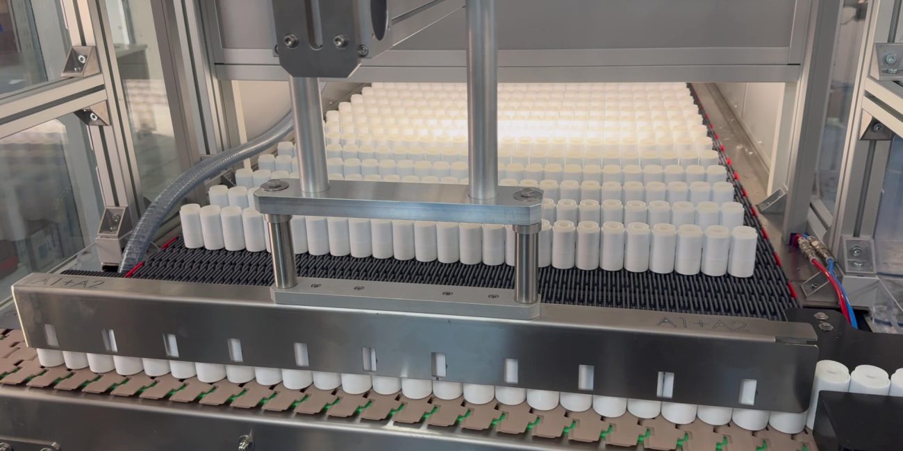 Filling Capping Cooling Line Samas Italy per stick cosmetici